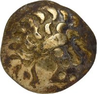 Goldplattierte Kreuzmünze vom Typ Schönaich