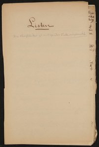 Freies Deutsches Hochstift: Mitgliederlisten (um 1870?)