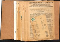 Monatliche Mitteilungen - Münzen- und Notgeld-Sammlerverein Stuttgart 1928 bis 1932