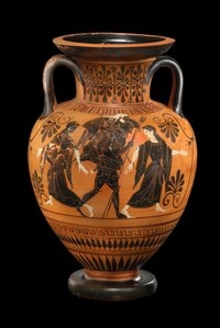 Halsamphora – Aeneas verlässt das Brennende Troja