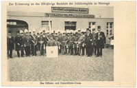 Niemegk: 200-Jahrfeier der Schützengilde 1910, Offizier- und Unteroffizier-Corps
