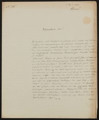 Brief von Friedrich Wilhelm Carové an einen Vertreter des Comités für Errichtung des Goetheschen Denkmals (vermutlich Friedrich John) vom 03.06.1844