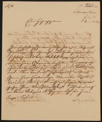 Brief von Ludwig Schwanthaler an Friedrich John vom 17.02.1844