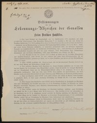 Bestimmungen über das Erkennungs-Abzeichen der Genossen des Freien Deutschen Hochstifts - Agostinho d'Ornellas