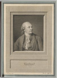 Porträt Friedrich Gottlieb Klopstocks von Preisler nach Juel